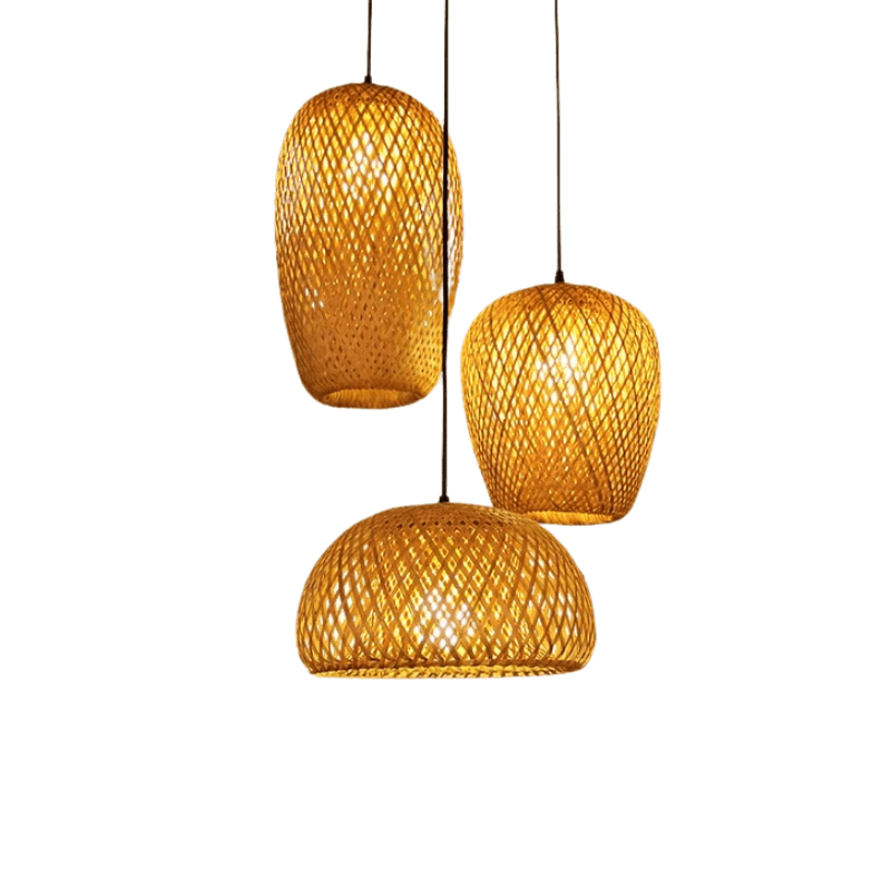 Bamboo pendant light