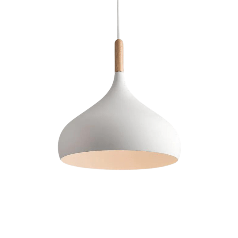 Wooden pendant light